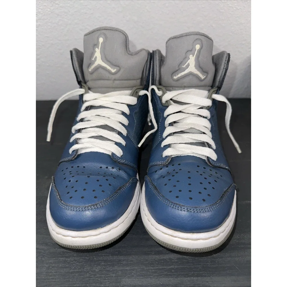2013 Nike Air Jordan Prime 5/Size 9‎ Gray Blue High Top Sneaker 429489-403 EUC